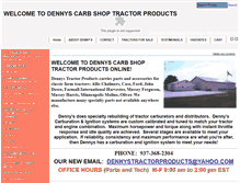 Tablet Screenshot of dennyscarbshop.com